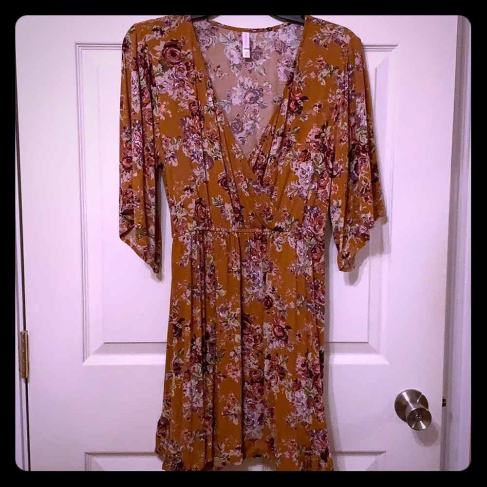 Fall Floral Dress